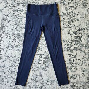 Navy Blue Athleta Salutation Stash Pocket II 7/8 Tight - Medium Tall